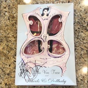 Wheels and dollbaby Pink/White Dita Cardigan RARE